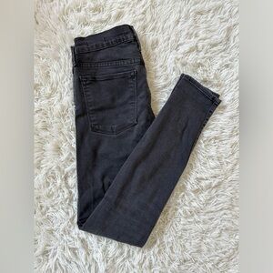 FRAME Denim Le High Skinny Vian Mid Rise Black Jeans Women Size 26